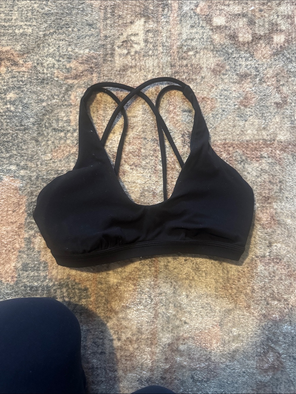 lululemon athletica Black Strappy Back Sports Bra - Picture 3 of 4
